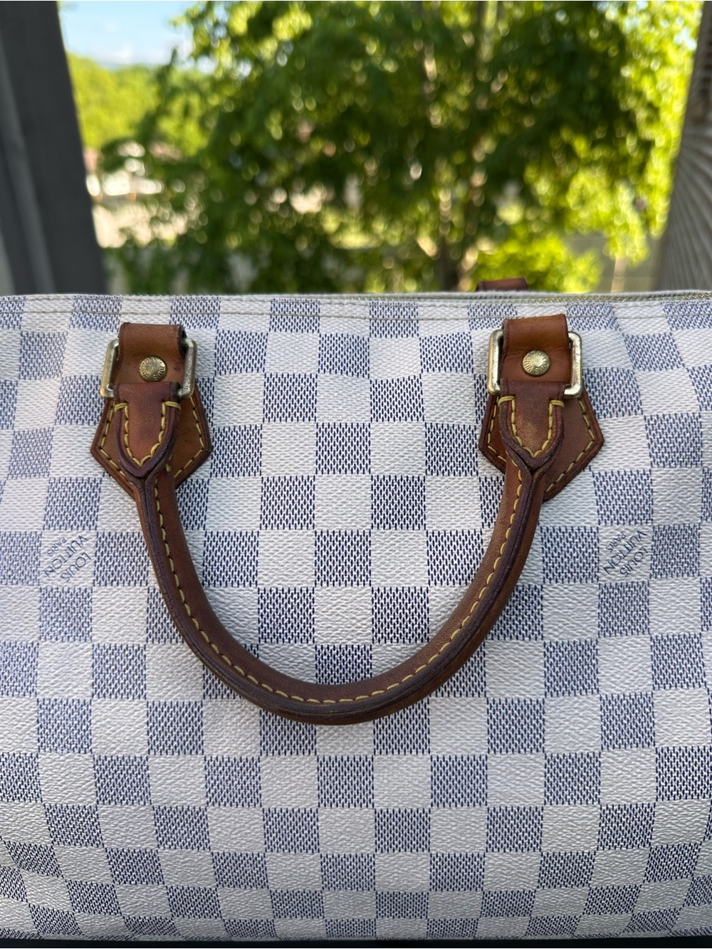 Louis Vuitton Speedy 30 in Azure Damier - Picture 6 of 11